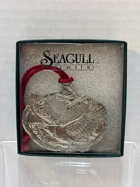 Vintage Seagull Pewter Eagle/ Bird Christmas Ornament Bird
